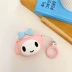 AirPods2 Bìa Silicone Sanrio Pudding Dog Phim hoạt hình Dễ thương Dễ thương Phụ kiện Tai nghe Bluetooth Không dây Apple - Phụ kiện MP3 / MP4 Phụ kiện MP3 / MP4