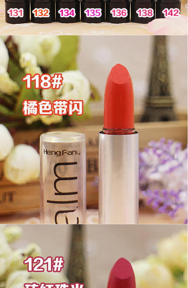 9,9 nhân dân tệ vận chuyển son môi Heng Phường Balm son môi màu nude nude cam hồng đỏ giữ ẩm son merzy v6 vỏ xanh