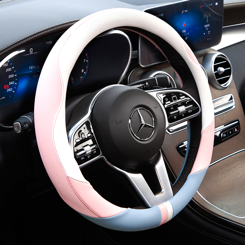 Mercedes glc c260l GLB200 a200l GLE350 GLA class car steering wheel cover female summer
