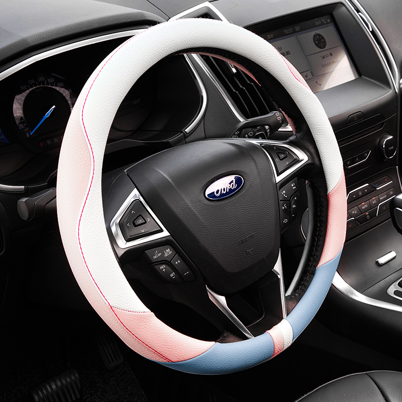 Ford Fu Rui Si Ruiji Territory Ford Wingbo Fox car steering wheel cover female suede four seasons