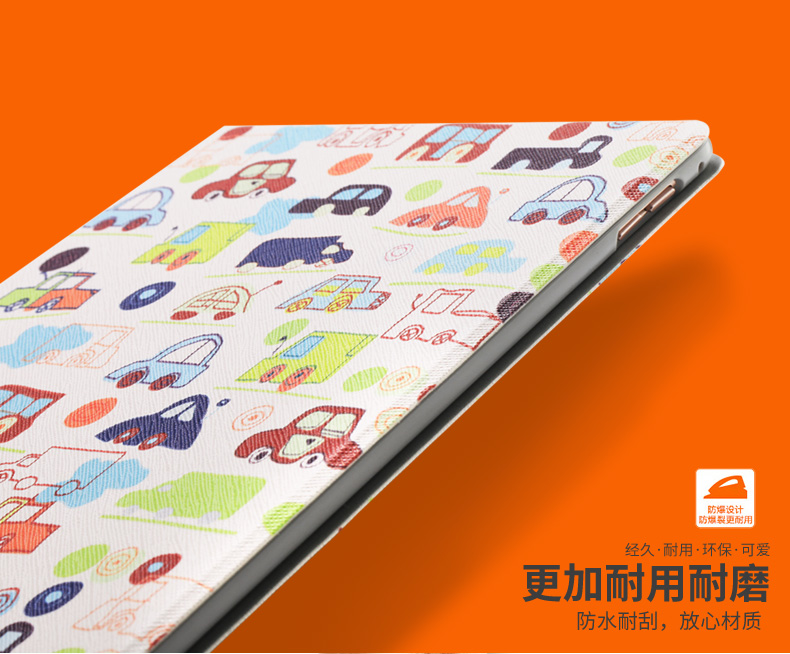 iPadpro Cover Cartoon Apple Máy tính bảng 9,7 inch Slim Net Net Leather Leather Case Drop Drop cá tính - Phụ kiện máy tính bảng bàn phím ipad pro