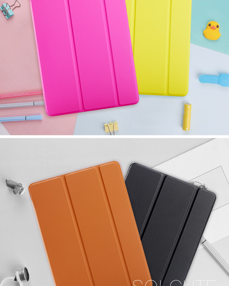 2018 mới của Apple iPad trường hợp air2 2017 mới siêu mỏng 9,7 inch tablet Pro11 5 inch vỏ da thả kháng Pro10.5 vỏ A1893 / A1822 triple - Phụ kiện máy tính bảng vỏ ipad