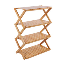 MOUNTAINHIKER outdoor solid wood folding shelf Self-driving tour camp camping simple table