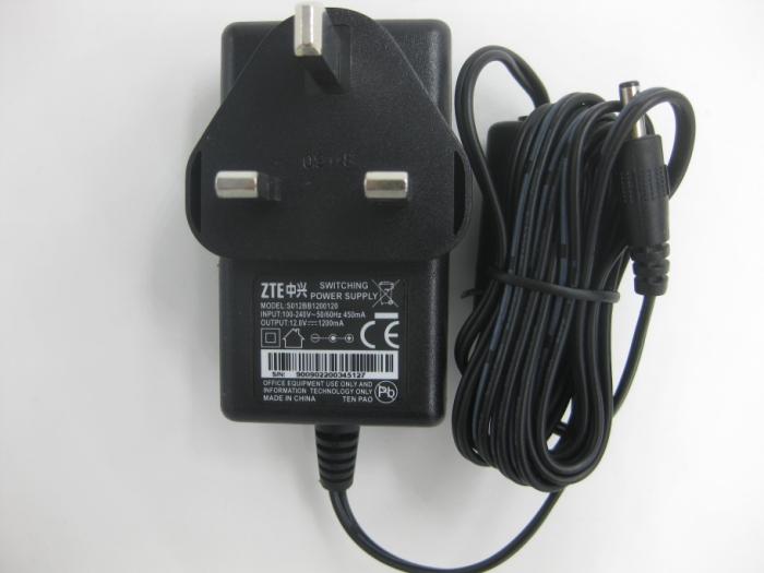 Original ZTE ZTE 12V1 2A power adapter display British gauge DC 3 5*1 35 interface