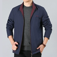 Jeep Shield Business Casual Slim Áo khoác hai mặt nam mùa xuân và mùa thu Mặc trẻ nam đứng cổ áo khoác nam - Cao bồi shop quần áo nam