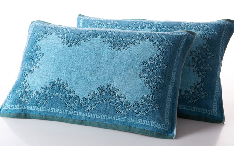 Counter vàng chính hãng số gối / bông khăn bông jacquard khăn G2028 bụi bẩn dày - Khăn gối khăn choàng gối
