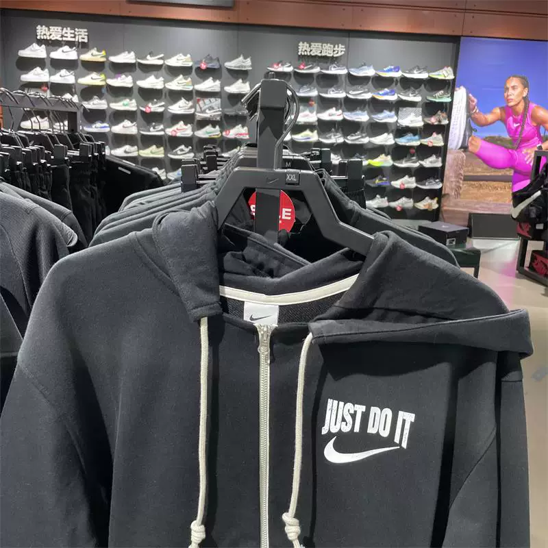 Nike, куртка, баскетбол ретро быстросохнущая толстовка-худи, свободный крой