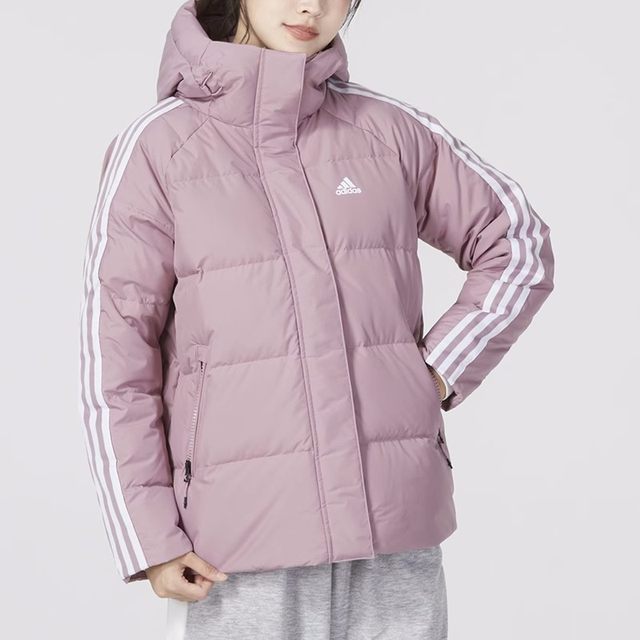 Adidas Adidas down jacket ເສື້ອກິລາແມ່ຍິງ windproof hooded ເສື້ອຝ້າຍອົບອຸ່ນ HR8446H23063