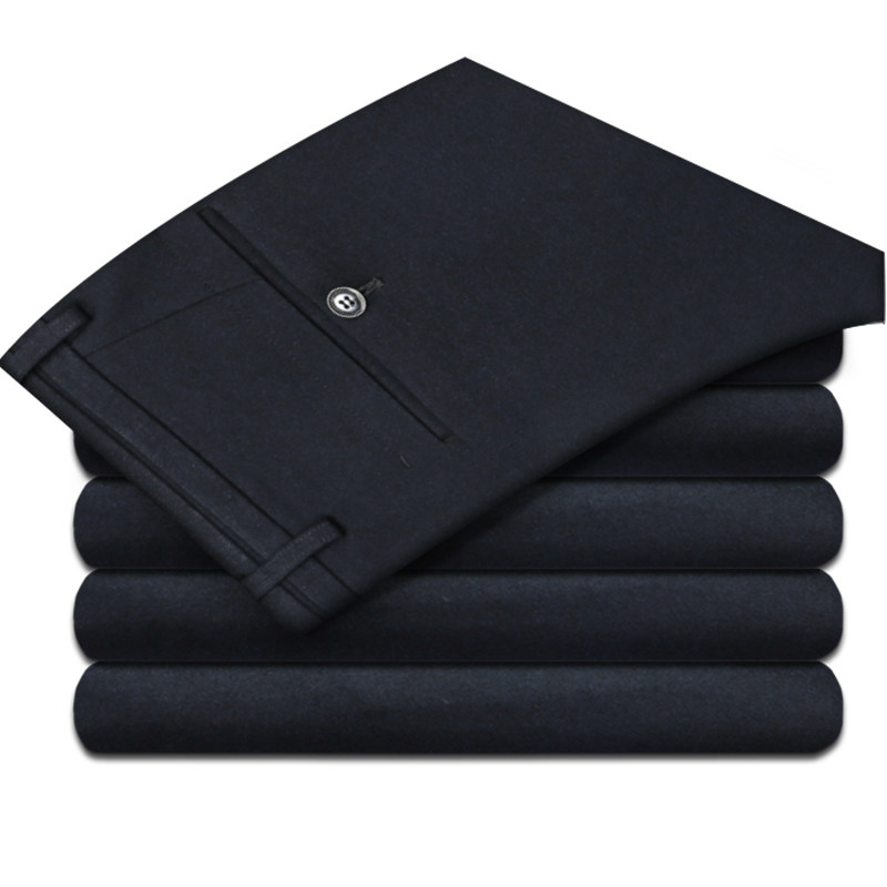 Labov men's middle-aged men's casual pants 2021 autumn and winter new thickened men's pants straight pants men