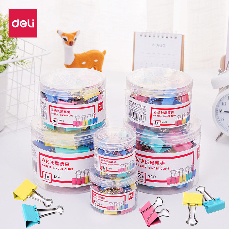 Able long tail clip large number mixing small freshening hollowed-out colorful dovetail clamp multifunction document book clip paper clip Anchove Tail Clip Stationery Ticket Clip Office Stationery Supplies Metal Small Clip 