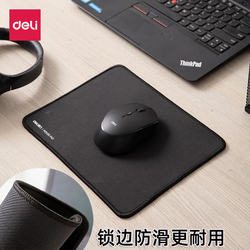 Deli Mouse Pad, Extra Large, Cute for Girls, Wrist Support, Shortcut Keys, Office, Small Computer Desk Pad, Gaming, Enlarged, Thickened, Extended, Edge-Sealed, Student Computer, Notebook, Office, Home, Creative