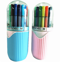 Set rice maker Plum Blossom type non-toxic cute watercolor pen 12 24 36 color drawing pen brush washable