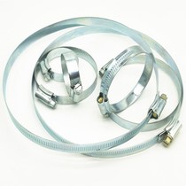  British iron galvanized carbon steel throat hoop fire hose clamp Water pipe clamp full buckle hoop Ye Lei throat hoop factory