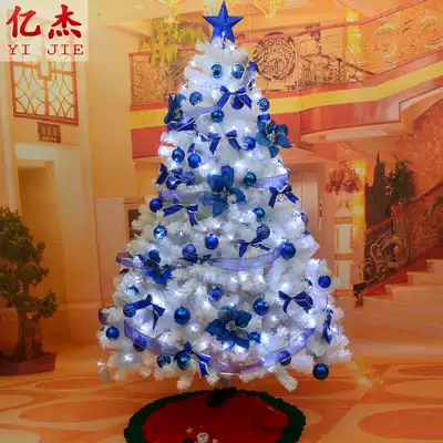 White Christmas tree Package 1 8 m home decoration tree set 1 5 m hotel shopping mall Christmas window ornaments