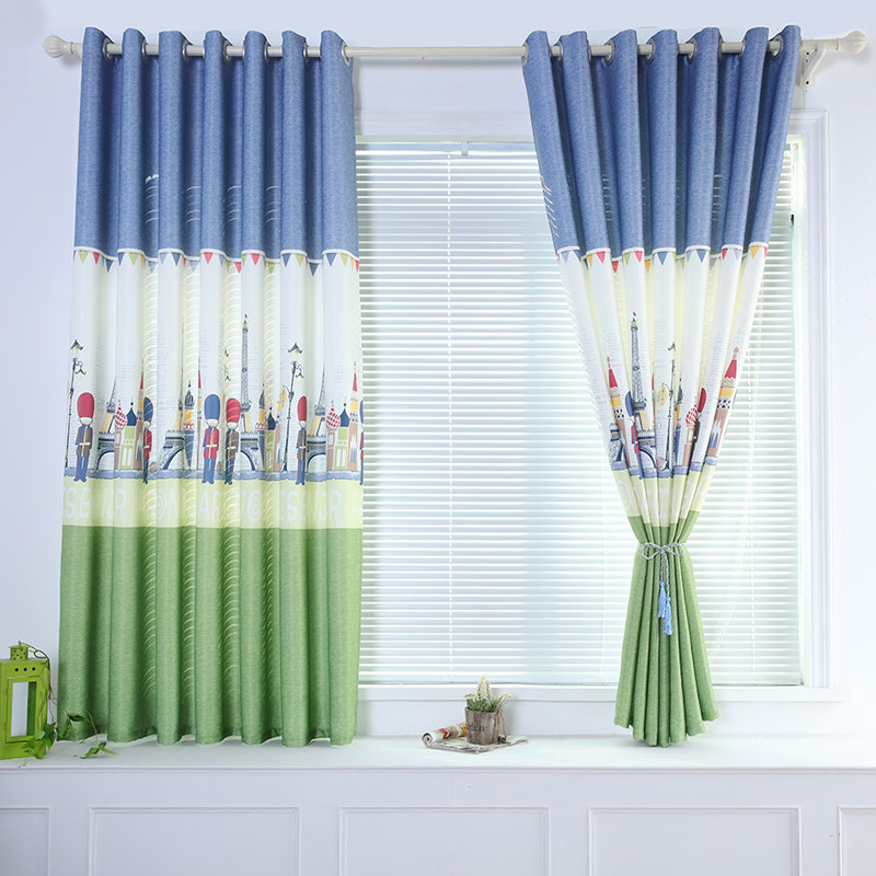 Curtain Short Door Curtain Bedroom Floating Window Dorm Room Small Frescoed Minima Modern Window Blinds Shade
