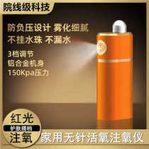 Red light oxygen injector household facial hydrating nano sprayer handheld portable beauty instrument essence introduction device