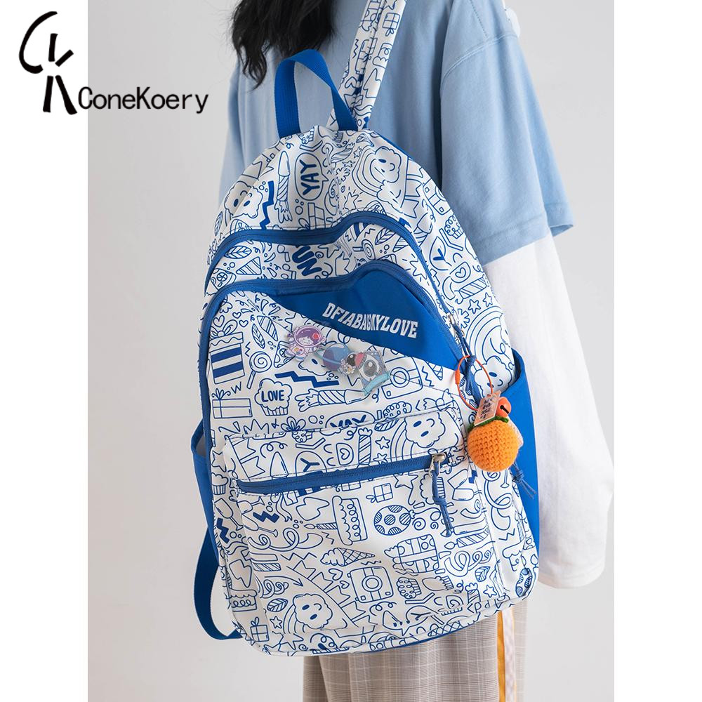 Hong Kong Campus Travel Backpack Retro University Backpack School Bag Junior High School Girl High Capacity Computer Bag Male