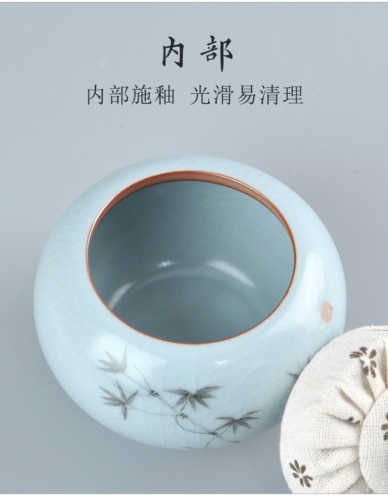 Your up porcelain tea box sealed as cans ceramic storage POTS round tea storage POTS classic Chinese style is contracted jar