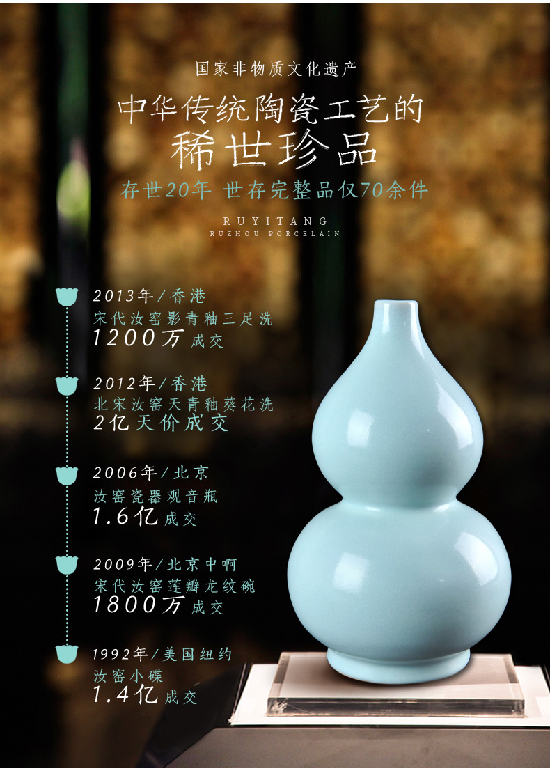 Your up big gourd creative Your porcelain ceramic arts and crafts of Chinese style classical feng shui furnishing articles in living in adornment the birthday gift