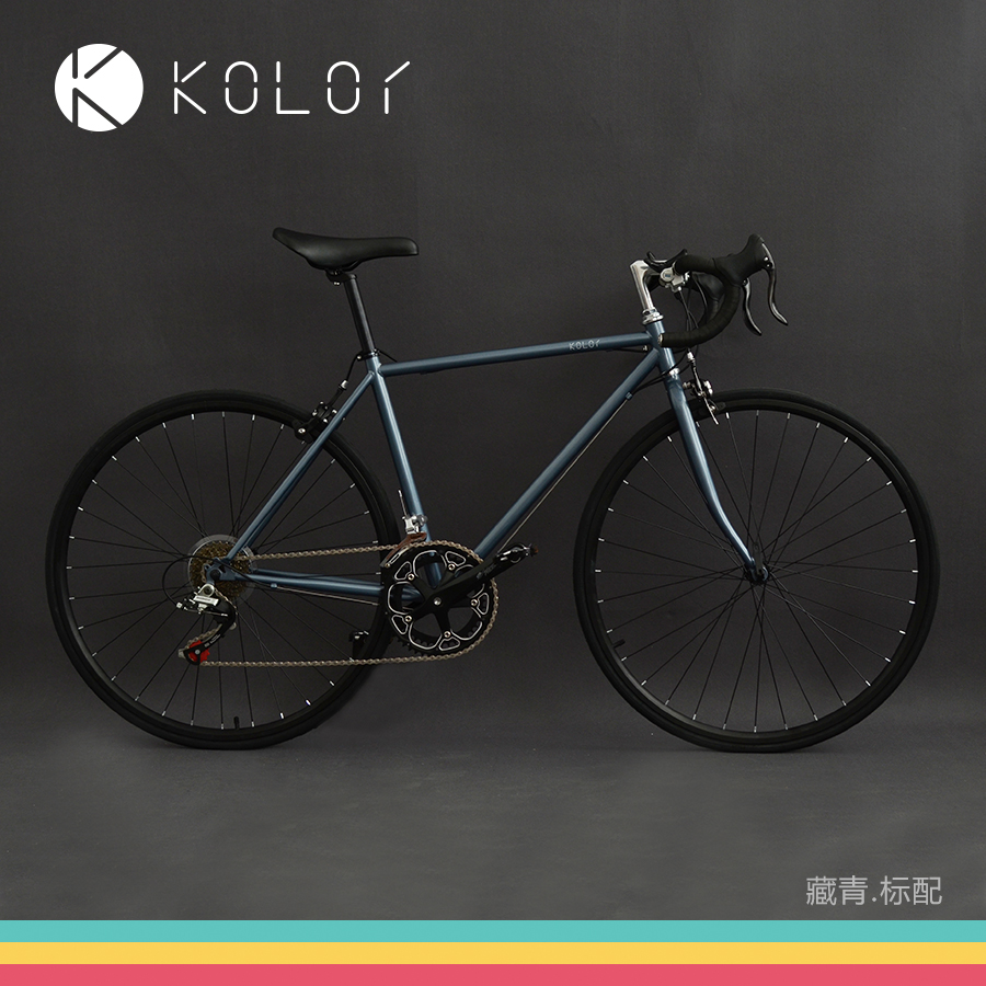 Kolor 2018 Road bike Sports bike Racing Sports car 700C steel frame curved road bike