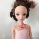 Barbie chung búp bê có thể là đồ trang sức Ye Luoli công chúa vòng cổ hoa bjd đêm loli đổ lỗi cho phụ kiện trang sức cao quà tặng đẹp