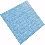 Бассейн, стеклянная синяя красная мозаика на стену