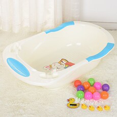 Детская ванна 。洗澡冲凉盘婴儿可坐躺大号bb小孩浴盆0-1-3岁儿童浴盘加厚