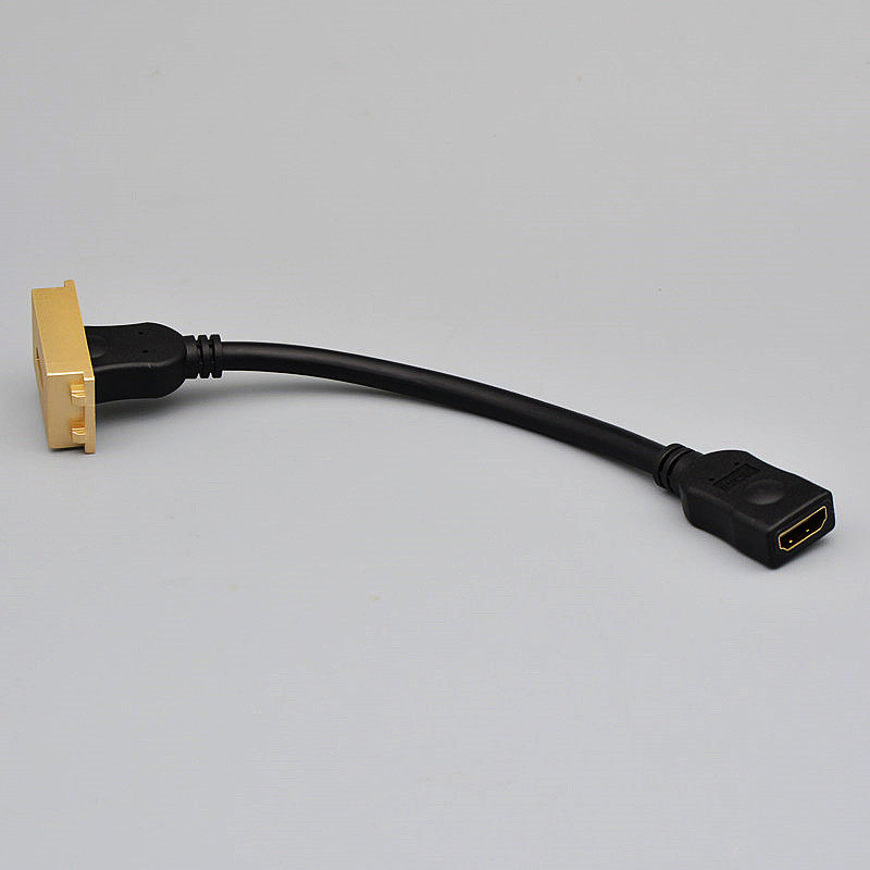 [USD 8.35] Gold 128 HDMI cable HD TV module mother to mother 20 HDMI ...