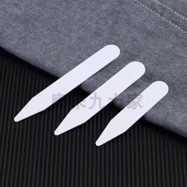 送料無料 20組 PVC 襟コーナーピース シャツ襟サポートピース 襟先サポート シャツインサート ホワイトプラスチックインサート