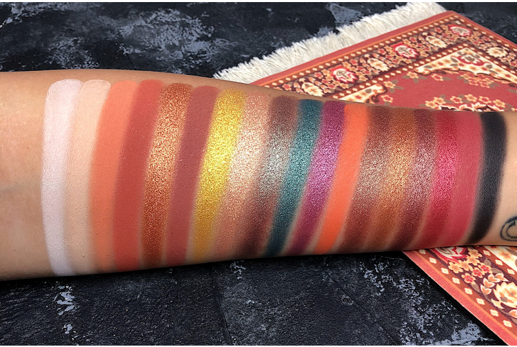 Gemen Starry Sunset 18 Màu Pearlescent Matte Earth Color Polarized Eyeshadow Pan Fly Green Wine Red Renaissance bảng màu mắt innisfree