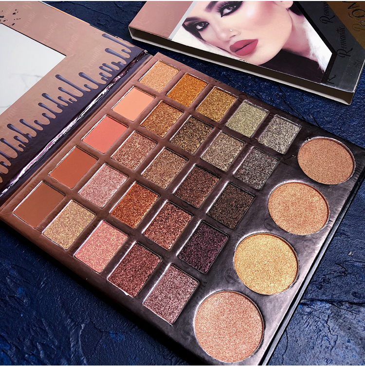 Kết cấu khoai tây nghiền kim loại Pearlescent Matte Polarized Earth Color Wet Powder Eye Shadow Tấm High Light Repair Tụ Net Red phấn mắt etude house