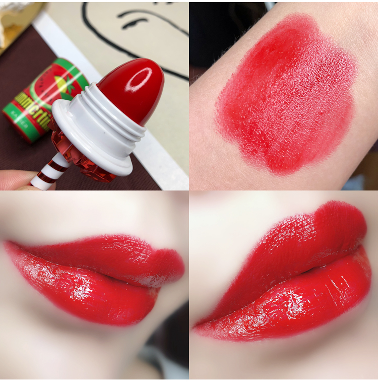 Girly dễ thương uống cola chai hình dạng son môi rỉ sét đậu đỏ dán dưỡng ẩm - Son môi 3ce childlike