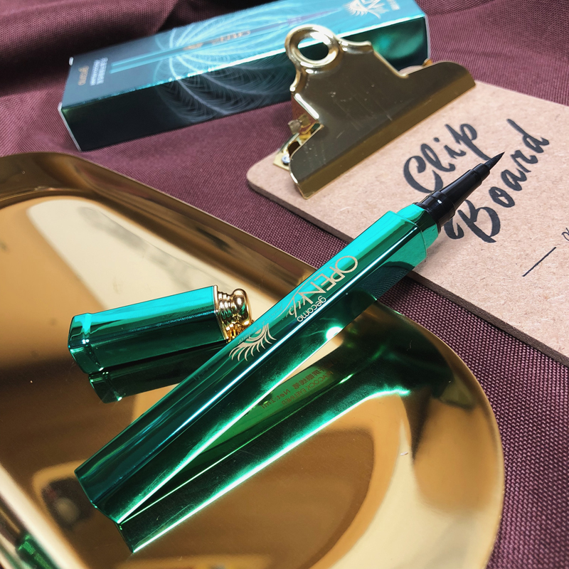 Gemon peacock open screen pseudo-vegan eye line pen waterproof perspiration without fainting and not falling out color lasting hard head eyelderline liquid pen