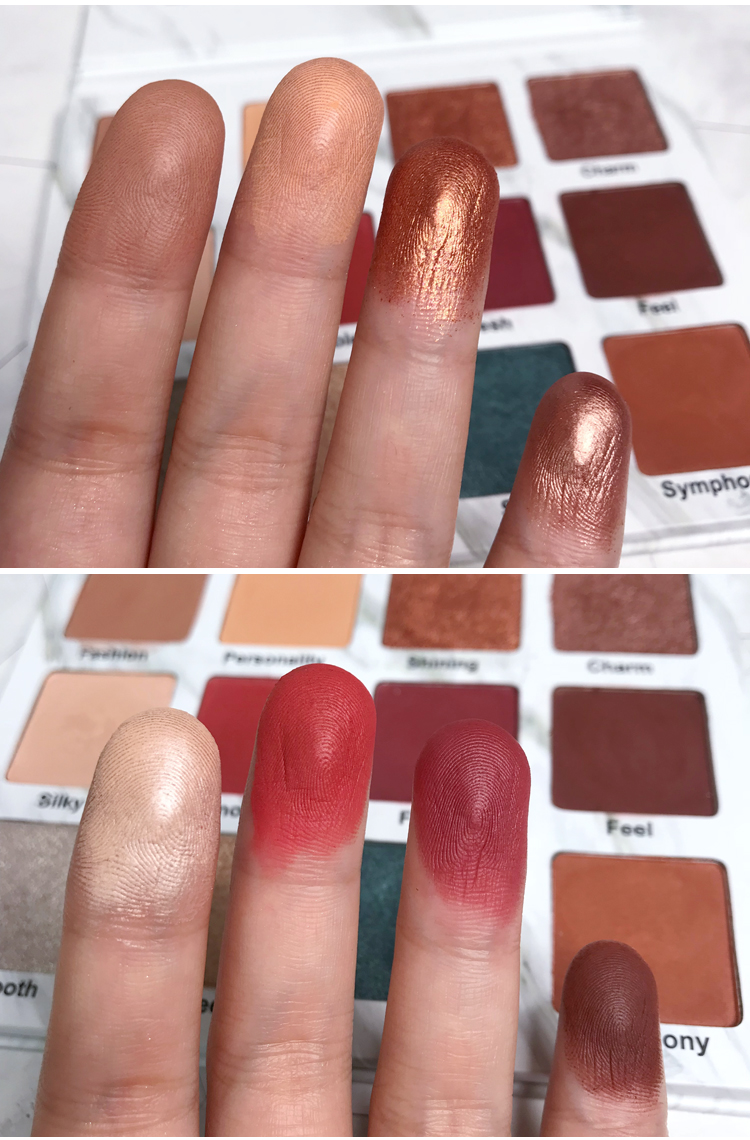 Đá hoa cương nghệ thuật Renaissance Pearlescent Matte Polarized Color 12 Màu phấn mắt Pallet Lắc sinh viên thay thế giá rẻ phấn mắt sivanna
