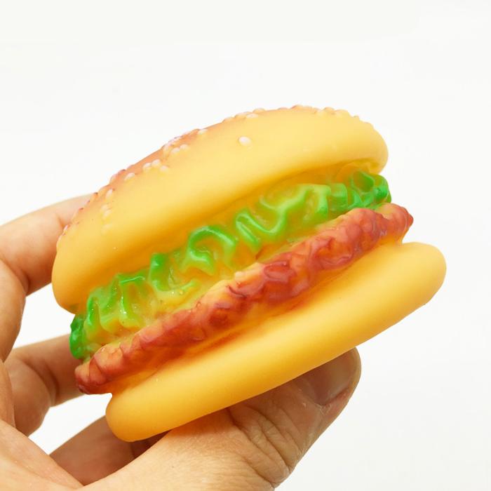 Burger đồ chơi giống như răng hàm cắn đào tạo gấu Teddy chó con mèo và chó đồ chơi vật nuôi cung cấp đồ chơi chó 	đồ chơi cho mèo giá rẻ