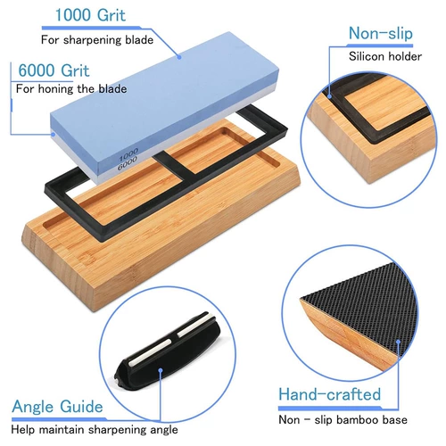 Новая модель 1000/6000 сетчатого шлифовального ножа Shijia Super Fine Double -Shed Special Professional Professional Professional Stone Blade