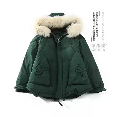 1936 cotton-padded clothes women's winter 2019 new Korean loose slim hooded cotton coat casual warm coat tide