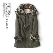 48MD mid-length cotton coat woman 2020 new winter clothing gross collar fashion 100 lap collection waist lacing with slim cotton clothing tide