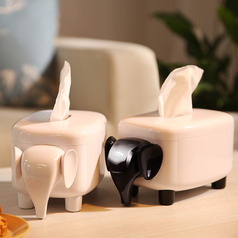 Paper Towel Box Creativity Net Red Elephant Toilet Paper Box Living-room Bedroom Containing Box minimalist with cute Euro-style napkin box