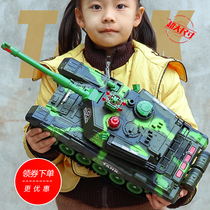 Large Number Charging Remote Control Tank Military Chariot Model Pair Warfare Tank Caterpillar Remote Control Car Boy Children Toys