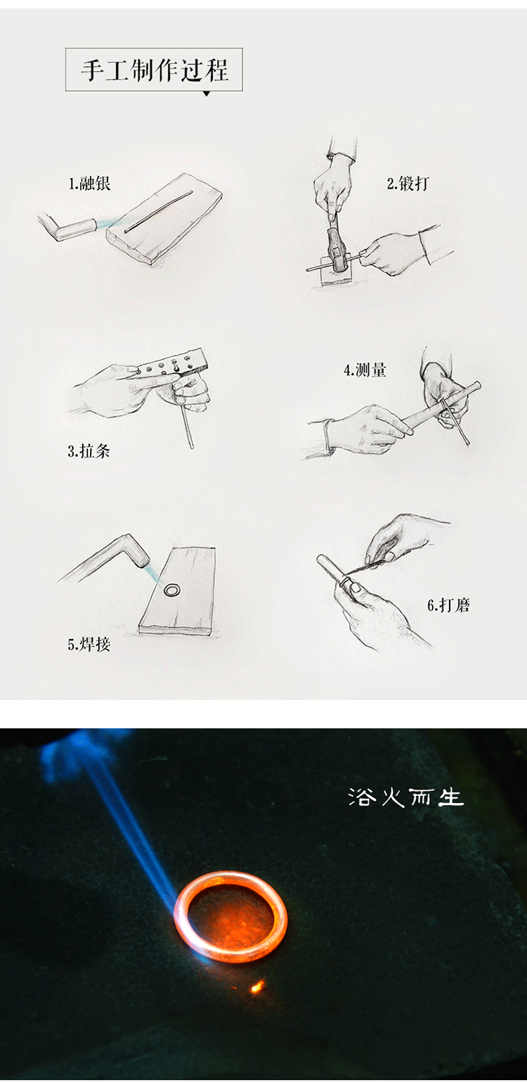 Bague mixte 1000SE en Argenterie - Ref 3088123 Image 7