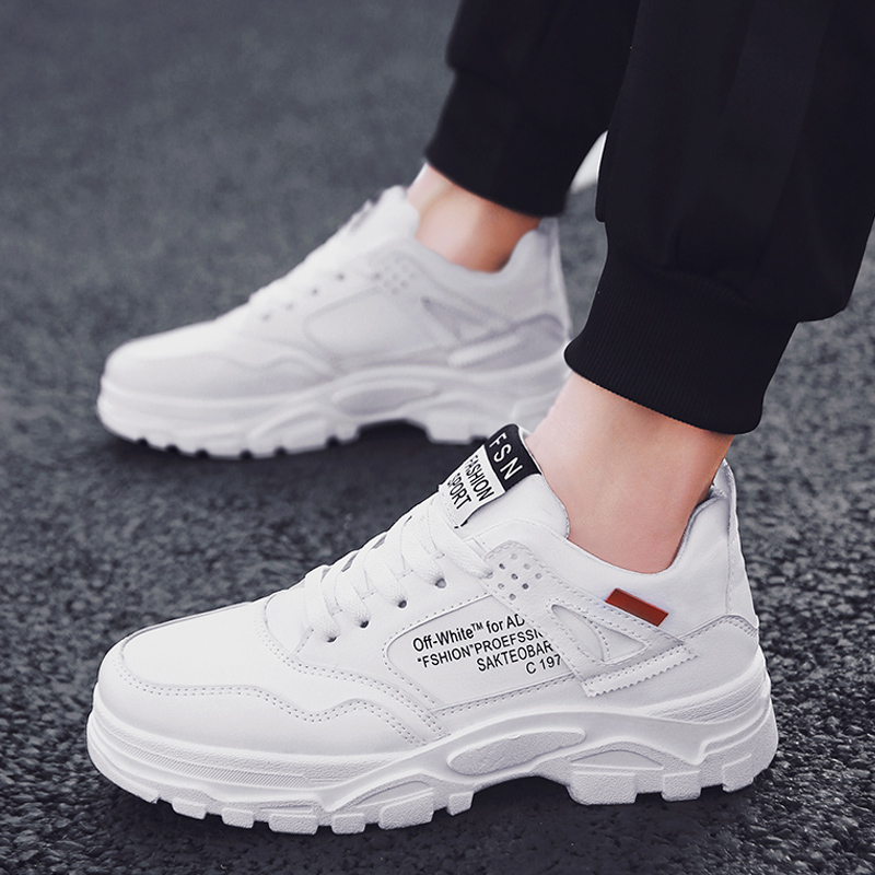 Hong Kong Tide Cards 2020 Spring Summer New Men's Shoes Han Edition 100 Hitchhiking Shoes Men Sports Casual Old Daddy Little White Shoes