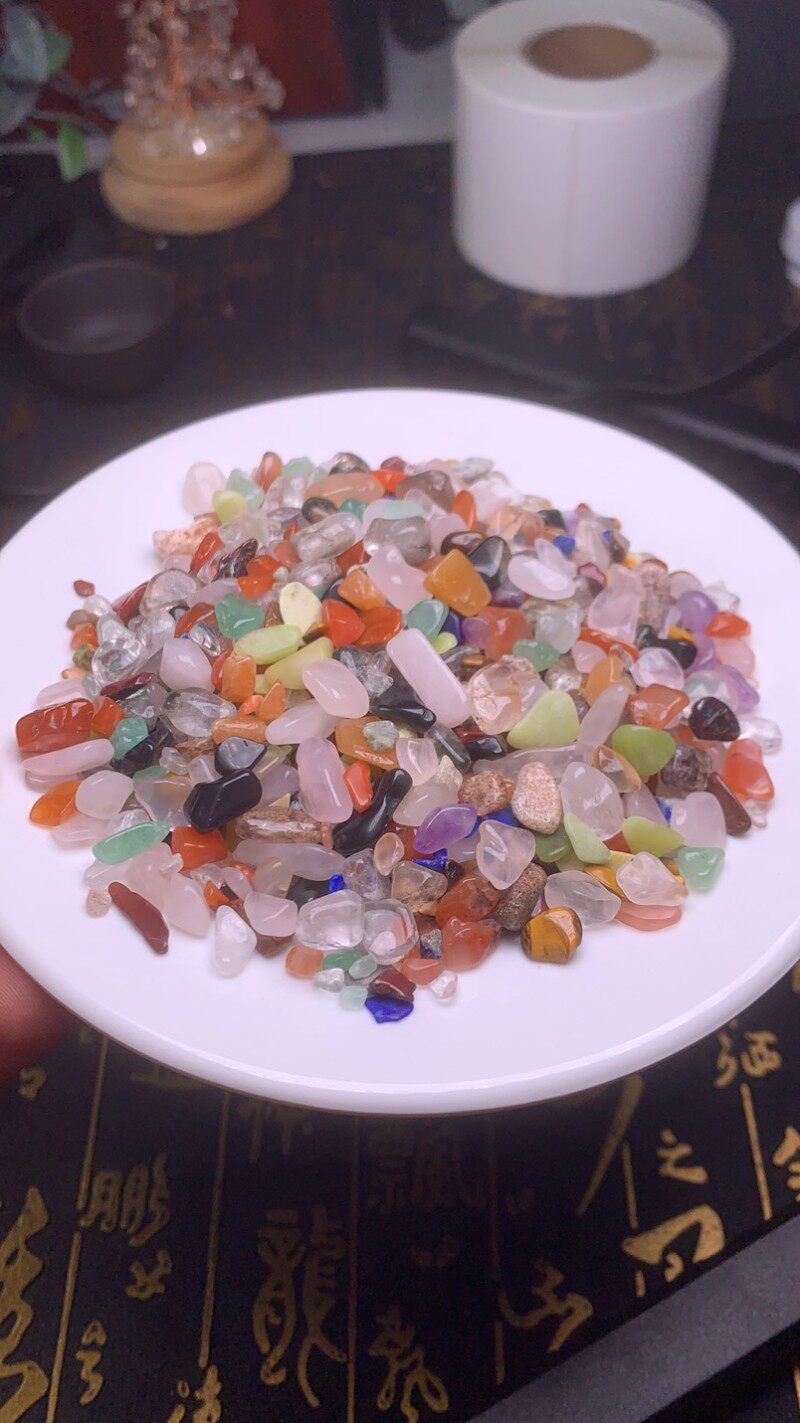 Natural color gem garnet amethyst white crystal bracelet loose beads beads jewelry semi-precious stone degaussing stone