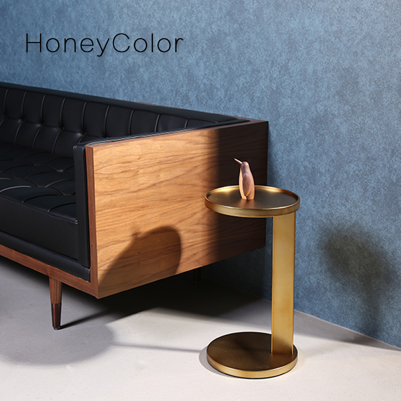 Metal side table Nordic living room coffee table small coffee table simple modern model room designer sofa wrought iron side table