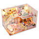 diy hut handmade mini princess small house model assembled villa toy creative birthday gift female
