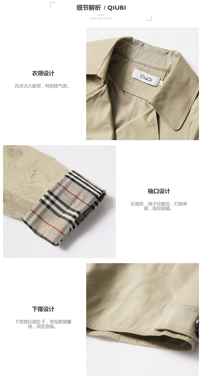 Trench pour femme en Coton - Ref 3225846 Image 8