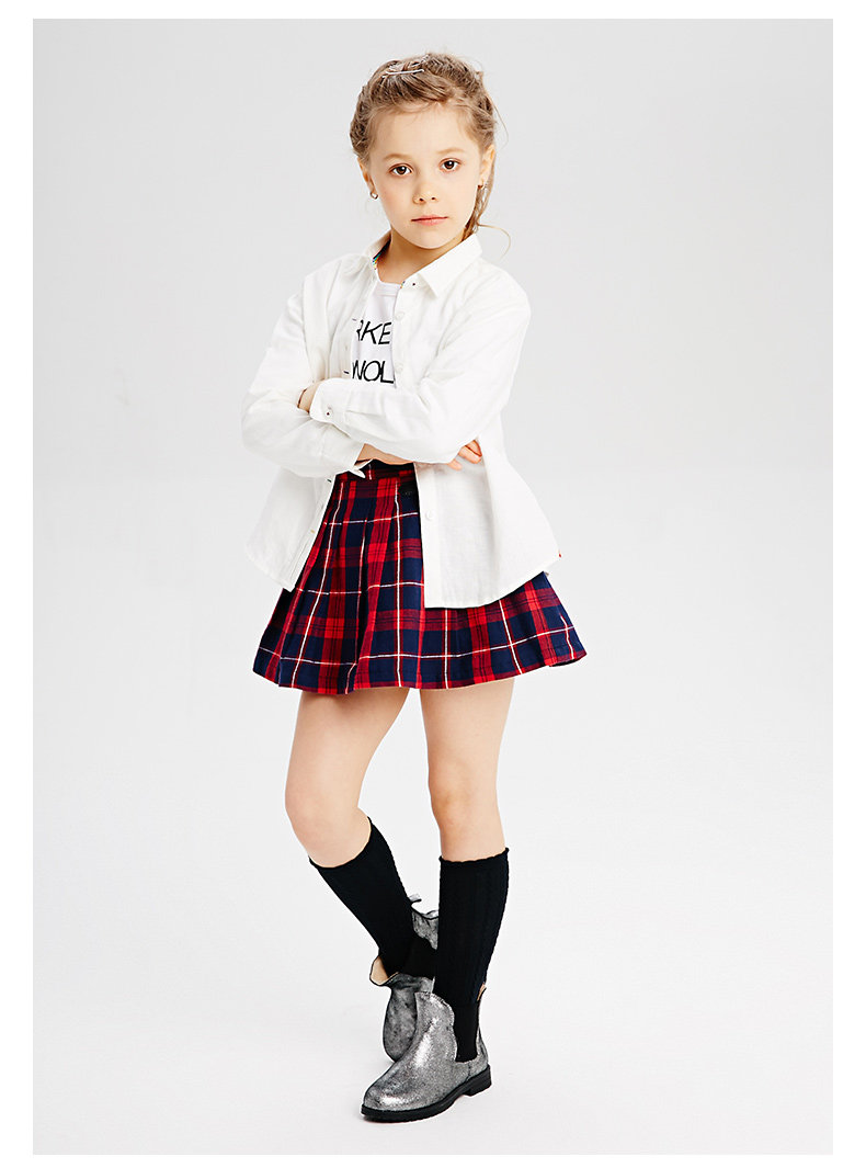 Chemise fille à manche longue en lin - Ref 2085640 Image 24