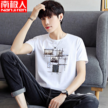 Antarctic people 2021 short-sleeved t-shirt mens trend brand T-shirt half-sleeved Korean summer top clothes loose mens trend