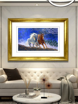 Ancient Wu Woman Red Su Embroidered Finished Product Hung Painting Pure Handmade Living Room Restaurant Office Book Room Aisle Decoration Painting Curator Pontotem