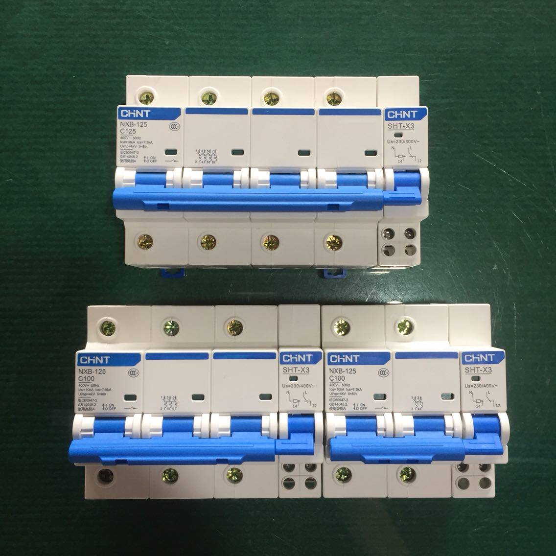 CHINT circuit breaker NXB-125 2P3P4P with fire excitation trip AC220VDC24V air switch